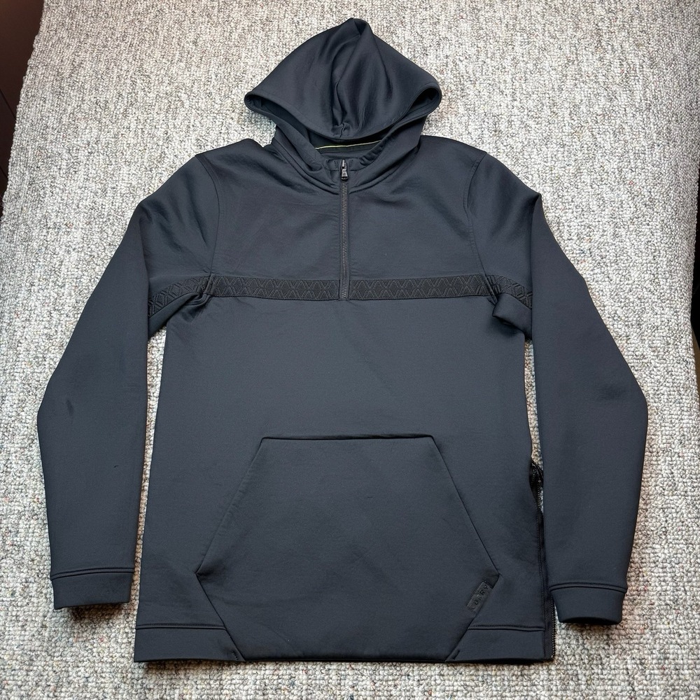 Under Armour Curry Hoodie Mens Small Fitted Track Jacket Gym Football Black